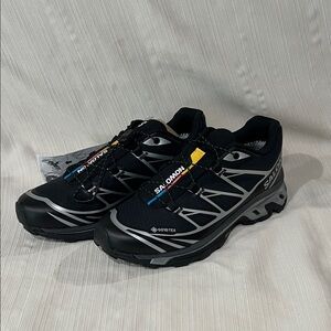 Salomon Black and Gray Athletic Shoes